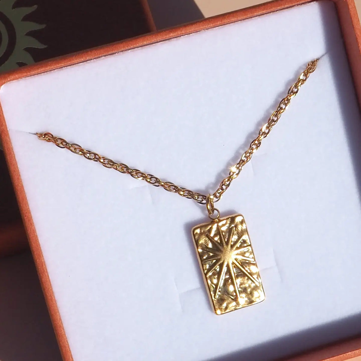 Pressed Star Pendant Necklace