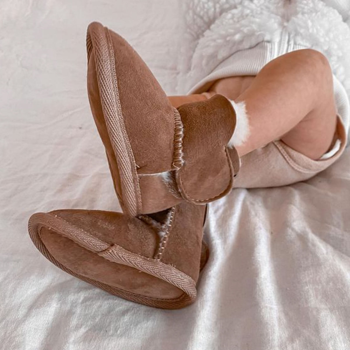 Platinum Baby Bootie - Chestnut