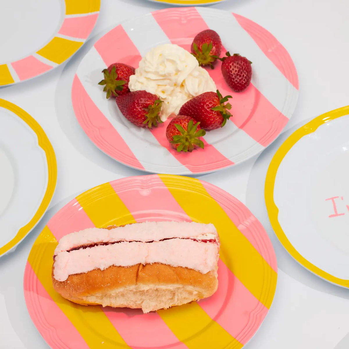 Baby, Let's Go Outside Melamine Plate Set - Striped