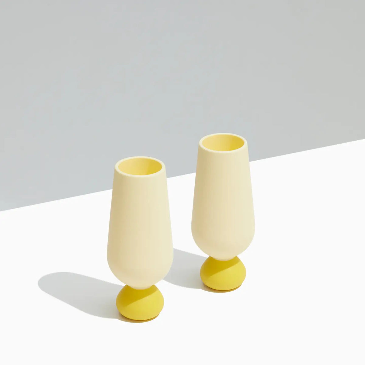 Bubble Champagne Flute Set - Unbreakable Silicone - Limoncello