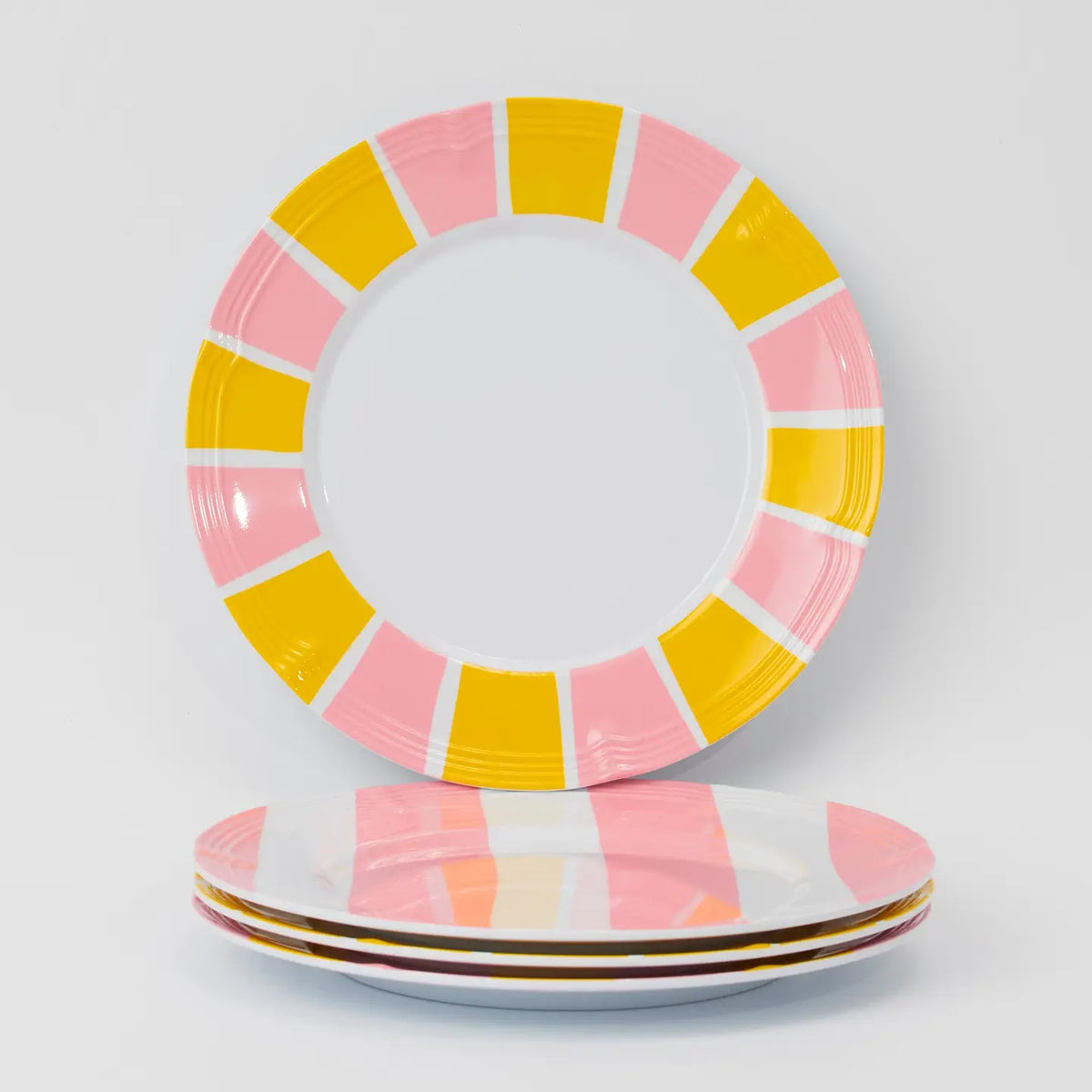 Baby, Let's Go Outside Melamine Plate Set - Striped