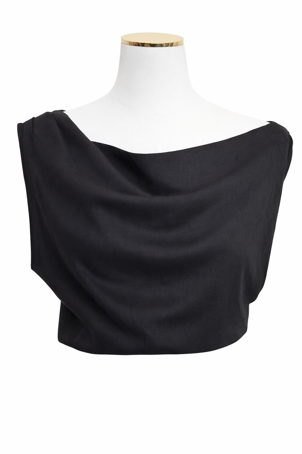 Linen Asymmetrical Top